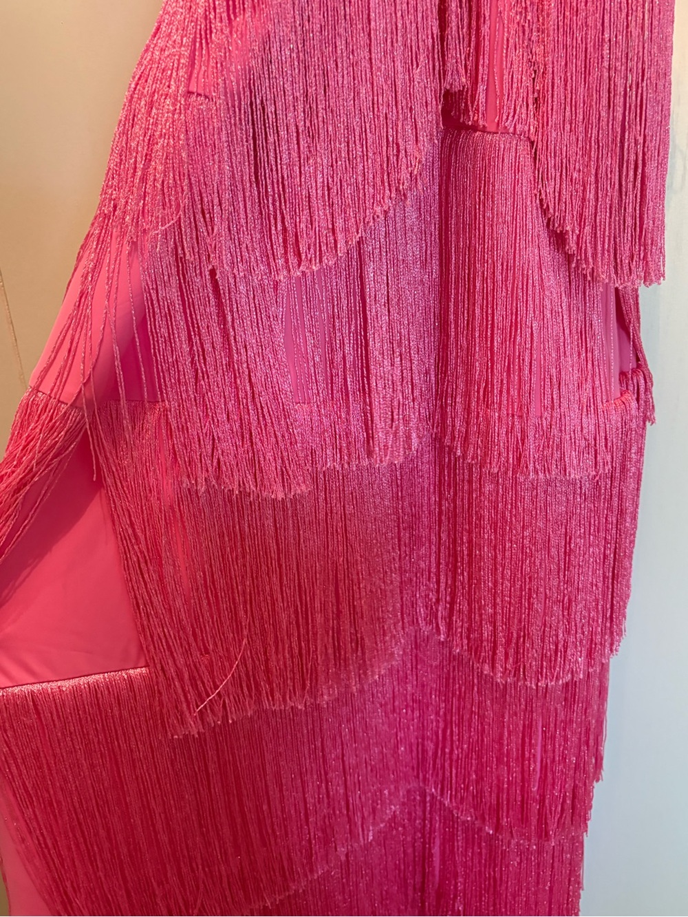 Show Me Your Mumu Hot Pink Fringe Dress - Picture 4 of 5